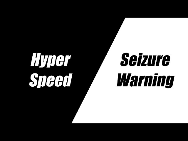 Black & White Screen - Color Changing Hyper Speed Effect [10 Hours SEIZURE WARNING]