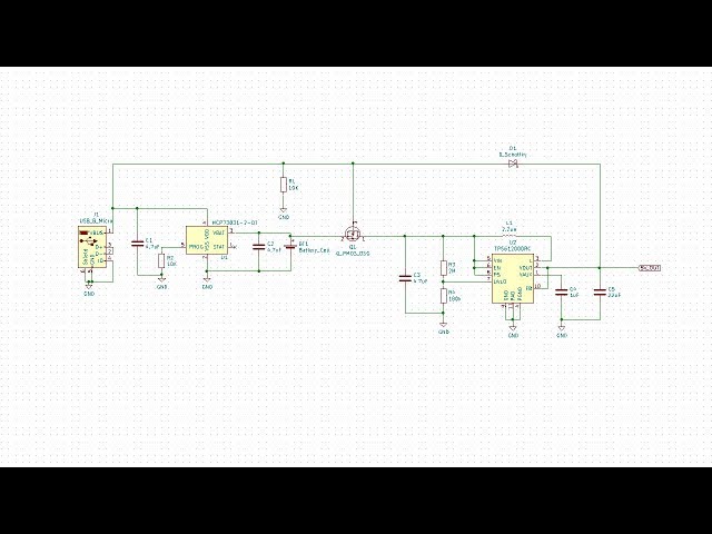 Li-ion Battery Charging Circuit Design - KiCad 5 [QCB 2]