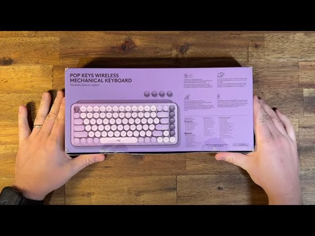 Logitech POP Keys Mechanical Wireless Keyboard unboxing - No Commentary