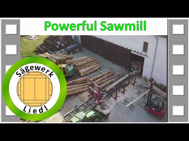 This is one of the most powerful mobile sawmills in the world at work.