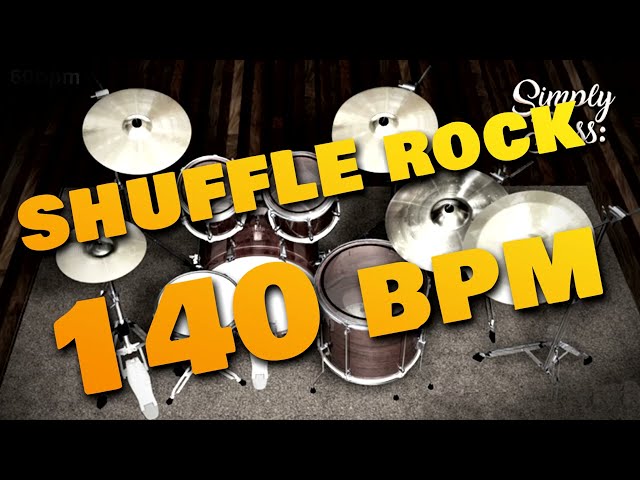 Rock - Rock Simple Shuffle - 140 bpm - Drum Loop (SimplyBass)