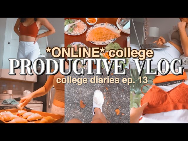 COLLEGE DIARIES| productive day in my life, life unfiltered, getting my body back in check + editing
