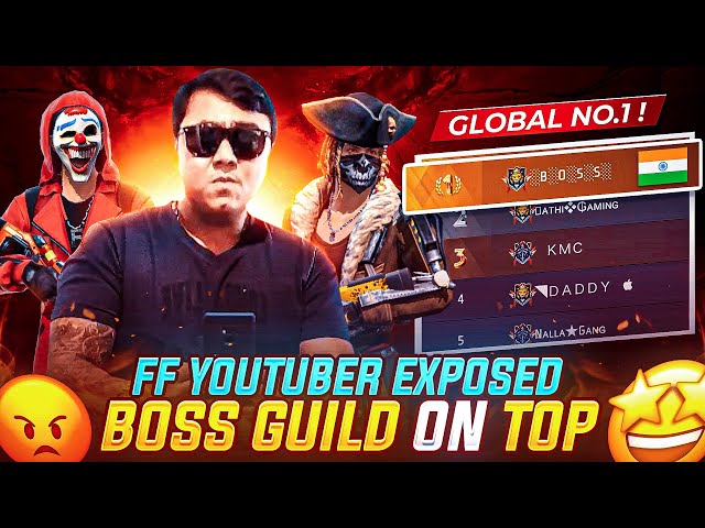 Free Fire Global Top || Boss Guild Global Top 1 🇮🇳🔥 || Free Fire World Records 👑