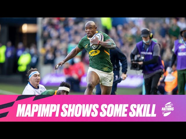 Makazole Mapimpi with an OUTSTANDING TAKE to score against Scotland