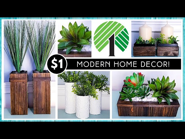 NEW DOLLAR TREE DIY MODERN DECOR | Transform $1 Items Into High End Home Modern / Boho Style Decor!