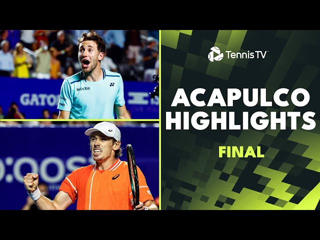 Alex De Minaur vs Casper Ruud For The Title 🏆 | Acapulco 2024 Final Highlights