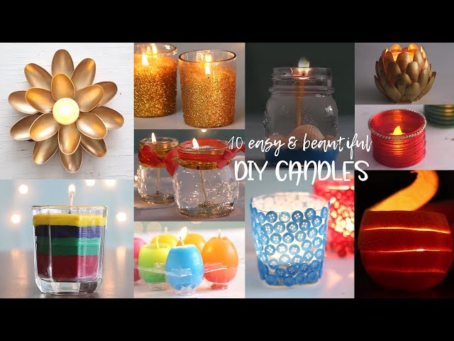 10 Easy and Beautiful DIY Candles | Useful things | Compilation