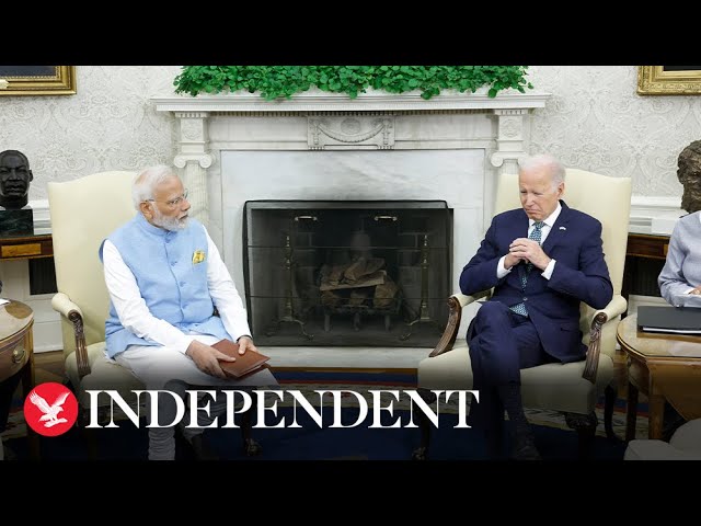 Live: Biden and Indian prime minister Modi hold joint press conference at the White House