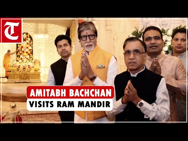 Video: Amitabh Bachchan offers prayers at Ram Mandir in Ayodhya