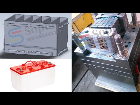 battery container mould plastic battery container injection mold