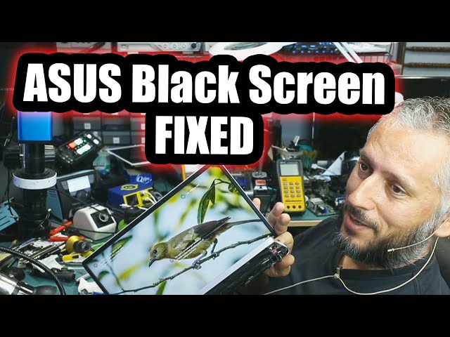 Asus Laptop Black screen after charging connector replacement - FIXED