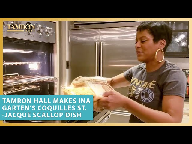 Tamron Hall Makes Ina Garten’s Coquilles St.-Jacque Scallop Dish Recipe