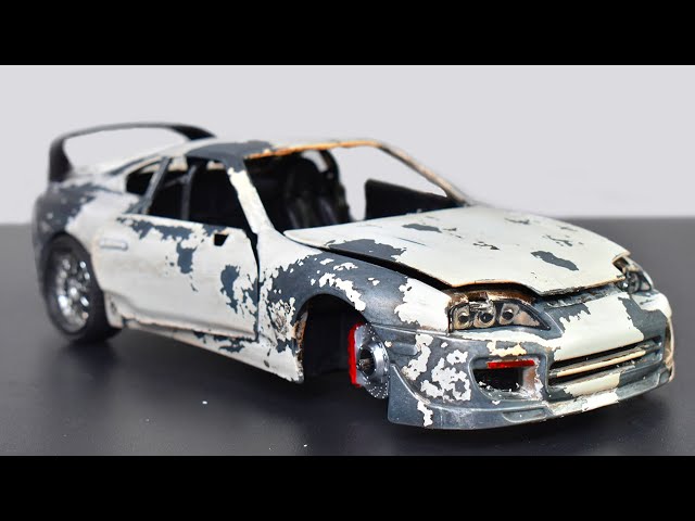 Restoration Damaged Toyota Supra Model Car