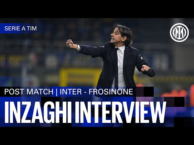 SIMONE INZAGHI INTERVIEW | INTER 2-0 FROSINONE 🎙️⚫🔵