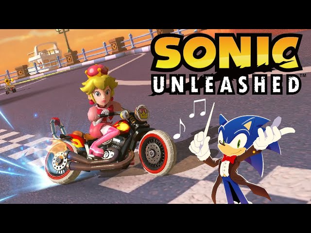 I put Sonic Unleashed music over Mario Kart 8