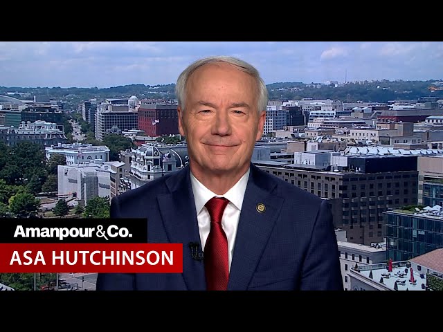 GOP Presidential Candidate Asa Hutchinson Reacts to the Trump Indictment | Amanpour and Company