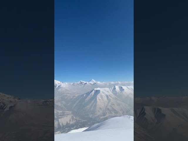 Mount Damavand view from Darabad peak