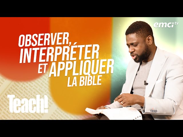 Étudier la Bible par la méthode inductive - Teach! - Athoms Mbuma