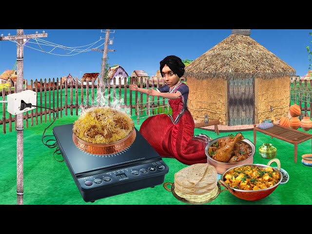 Induction Stove Restoration Cooking Tasty Street Food Hindi Kahaniya Moral Stories New Comedy Video
