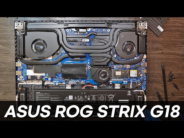 ASUS ROG STRIX G18-G814 Disassembly for RAM, SSD Upgrades
