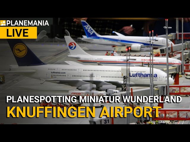 Planespotting Weltpremiere: LIVE vom Knuffingen Airport im MINIATUR WUNDERLAND mit A320 Kapitän