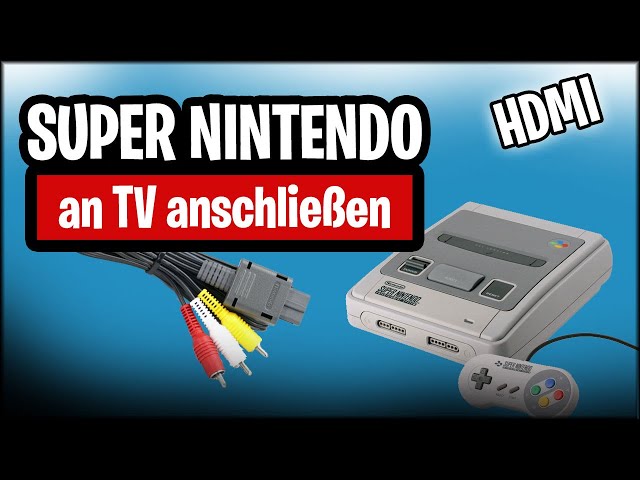 Super Nintendo SNES an Fernseher anschließen (HDMI)