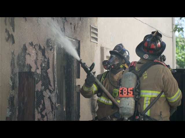 Firefighters Battle House Fire in Antioch