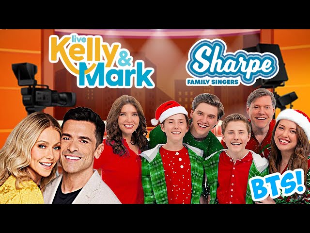 BEHIND THE SCENES : The Sharpe Family on the Kelly & Mark Show.