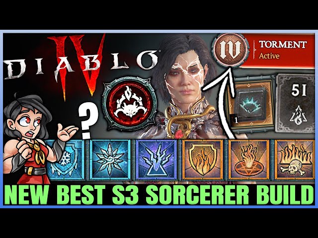 Diablo 4 - New Best S3 Highest Damage Sorcerer Build - OP Seneschal Combo = Easy Torment At 54!