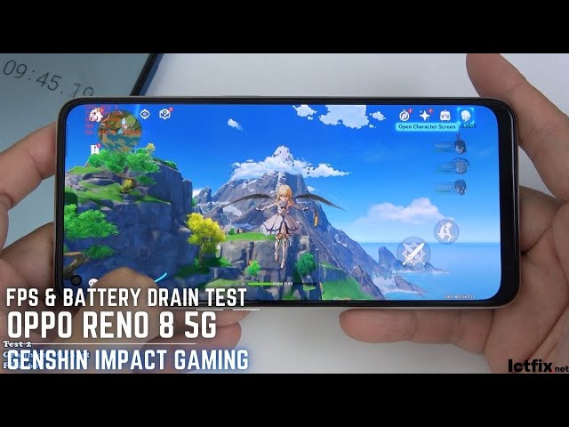 Oppo Reno8 5G Genshin Impact Gaming test | Dimensity 1300, 90Hz Display