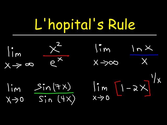 L'hopital's rule
