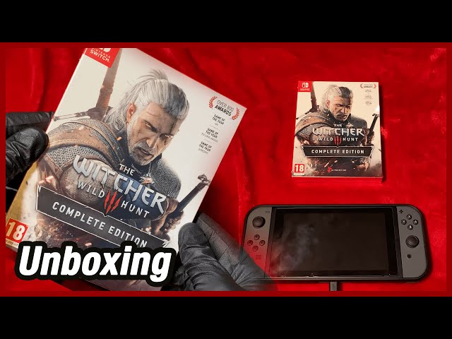 The Witcher 3 Complete Edition Nintendo Switch Unboxing & First Impressions