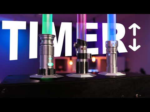 Video Game Saber Timer - Final Build | Mark Rober Creative Engineering