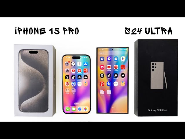 iPhone 15 PRO vs SAMSUNG Galaxy S24 ULTRA SPEED TEST