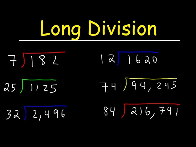 Long Division Made Easy - Examples With Large Numbers