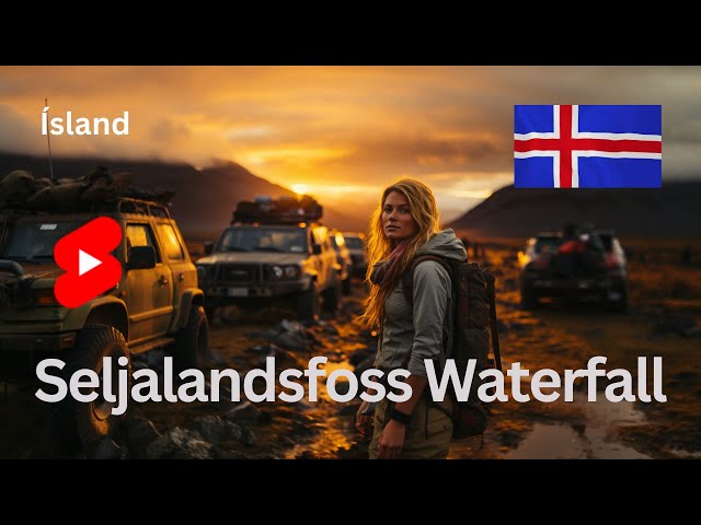 Iceland on the road - Don’t miss the iconic waterfalls Seljalandsfoss and Gljúfrabúi #shorts