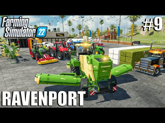 Cutting Grass and Silage with New Equipment | Ravenport | Episode #9 | Farming Simulator 22