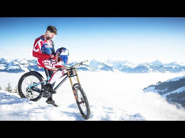 Downhill MTB on steepest World Cup Ski Course.