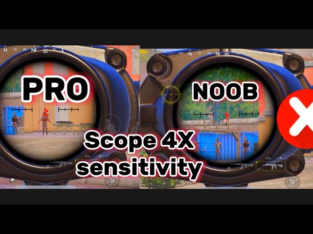 Best scope 4X sensitivity 🥵 Pubg mobile in New update