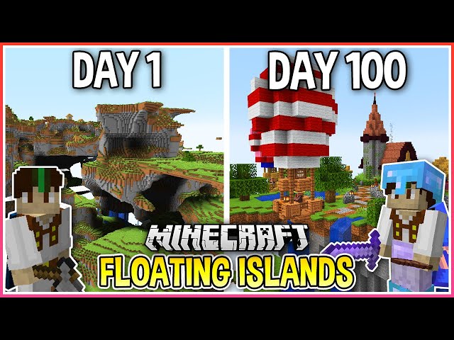 I Spent 100 Days on Floating Islands in Minecraft... (1.17 Snapshot)