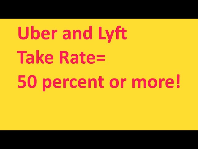 Proof that Lyft takes 50 percent of drivers