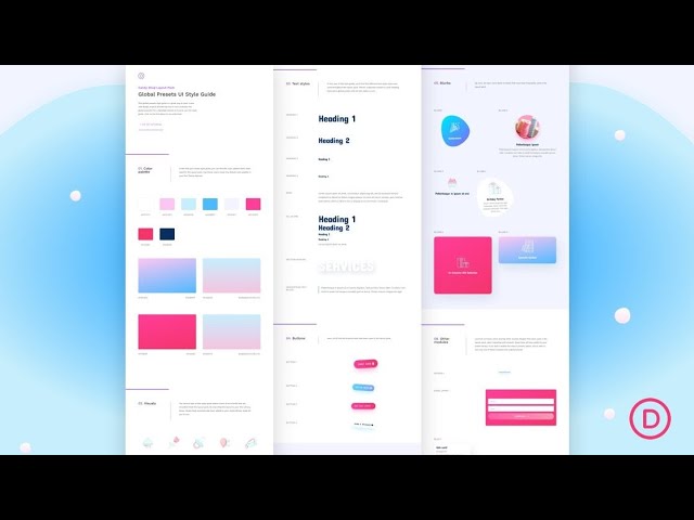 Download a FREE Global Presets Style Guide for Divi's Candy Shop Layout Pack