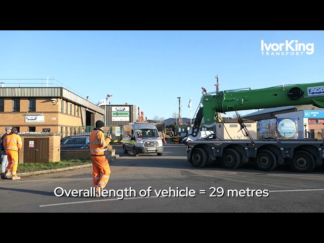 Sennebogen 6113, 120 tons telescopic crawler crane transported from our yard to HS2 site
