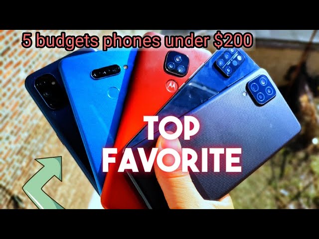 5 budget phones under $200 | Top Favorite phones in 2021!