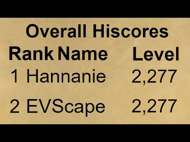 How I Became RuneScape's Rank 1 Player