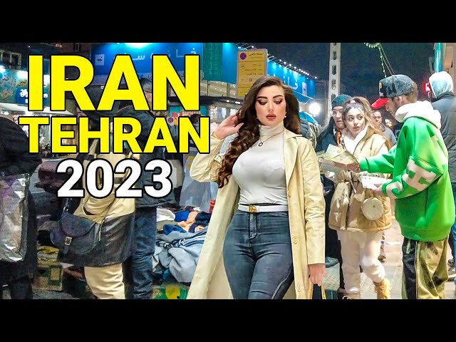 IRAN 2023 - TEHRAN Walking Tour NightLife Iranian Vlog ایران
