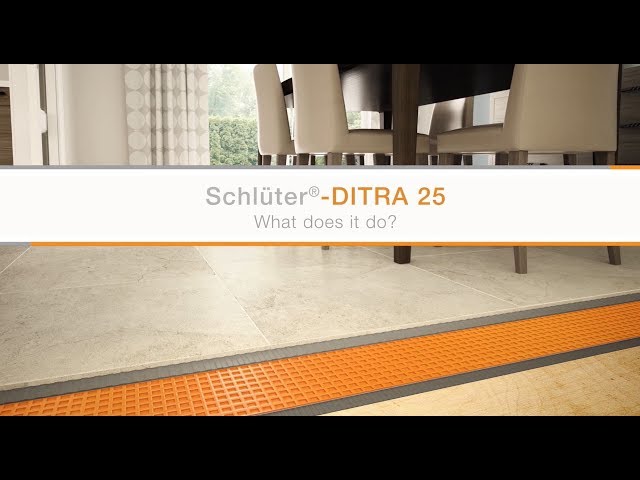 Schlüter-DITRA 25 Uncoupling Mat - What does it do?