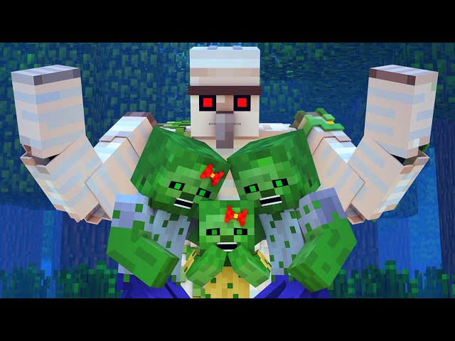Zombie vs Villager Life 9 - Alien Being Minecraft Animation