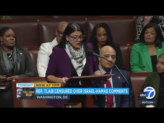 House votes to censure Rep. Rashida Tlaib over her Israel-Hamas rhetoric in a stunning rebuke
