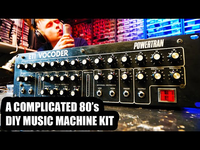 A complicated 1980's kit to build a whole vocoder! POWERTRAN ETI VOCODER